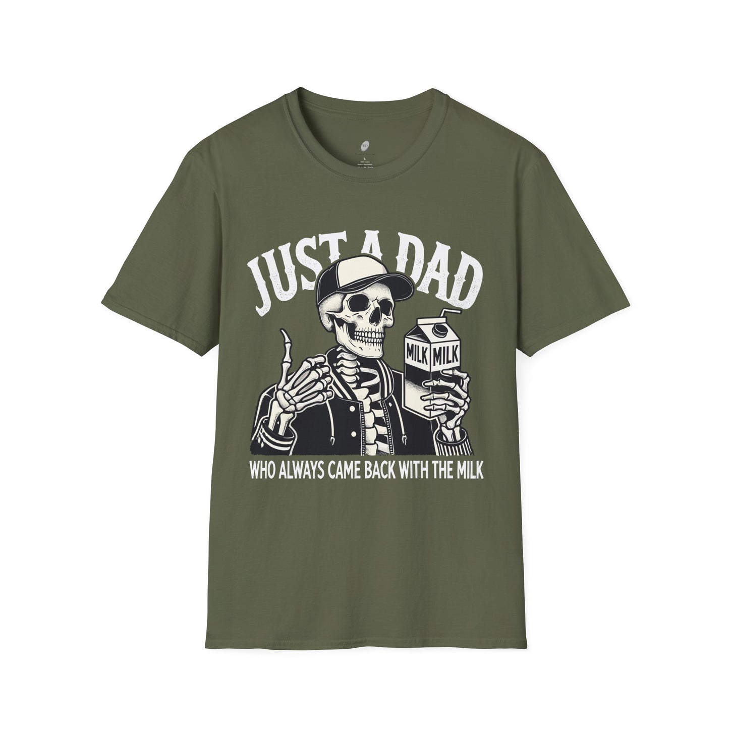 Just a Dad Skeleton T-Shirt – Funny Halloween Tee & Unique Dad Joke Apparel