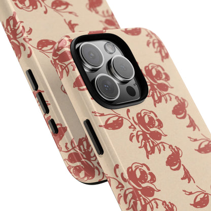 Floral Phone Case – Rose Pattern Tough Mobile Cover & Stylish Tech Accessory