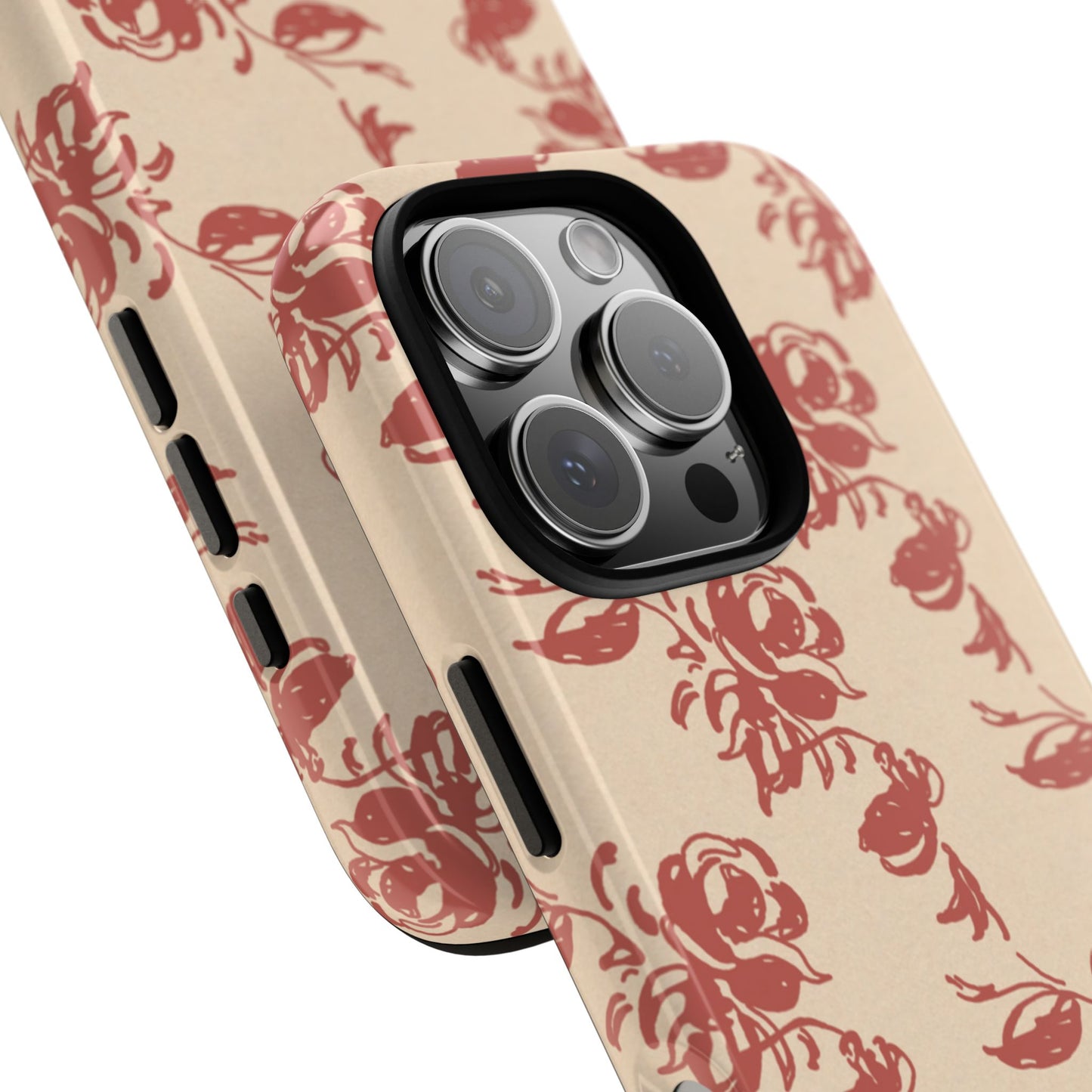 Floral Phone Case – Rose Pattern Tough Mobile Cover & Stylish Tech Accessory
