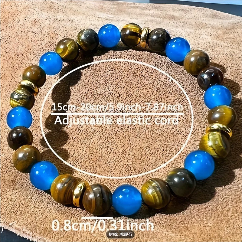 Tiger’s Eye Crystal Bracelet – Prosperity, Peace & Protection