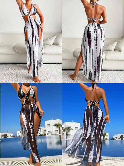 Women’s 3-Piece Bikini Swimsuit Set – Sexy Bikini + Cover-Up