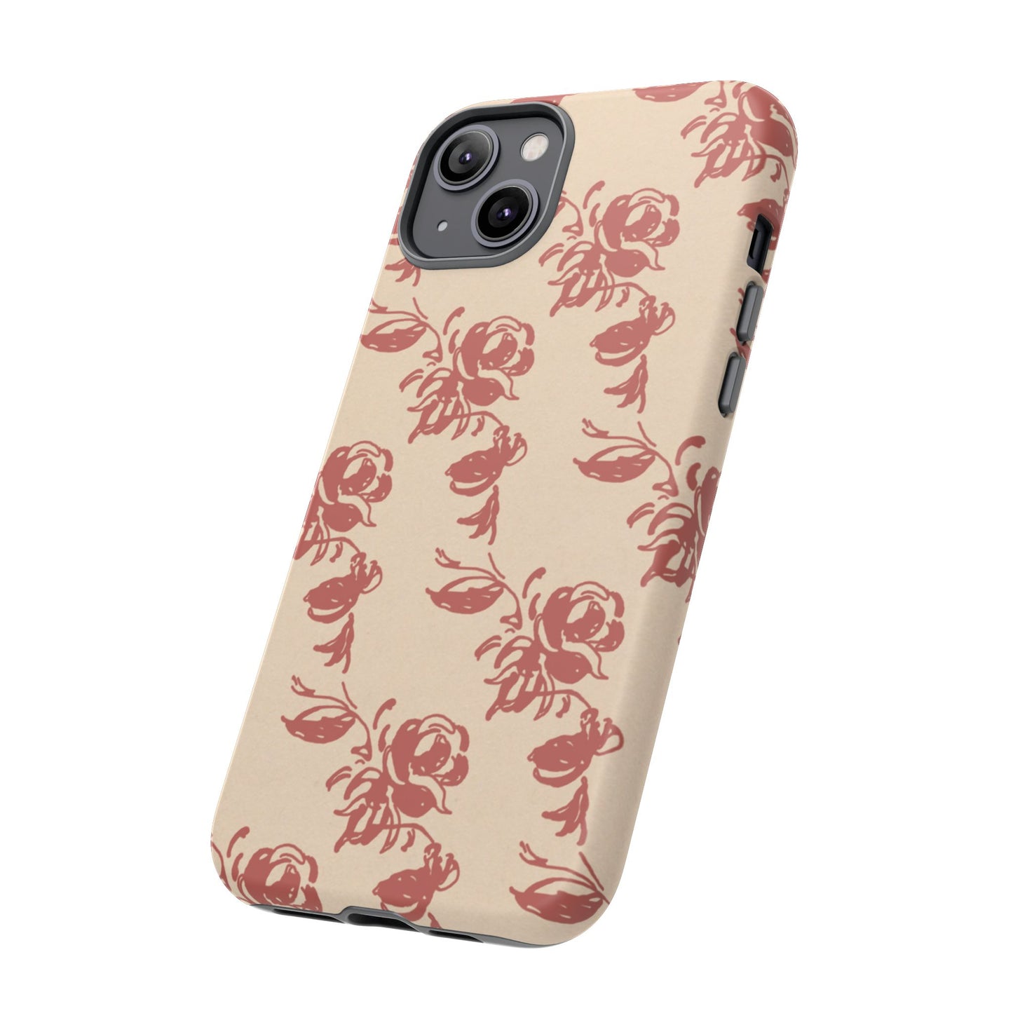 Floral Phone Case – Rose Pattern Tough Mobile Cover & Stylish Tech Accessory