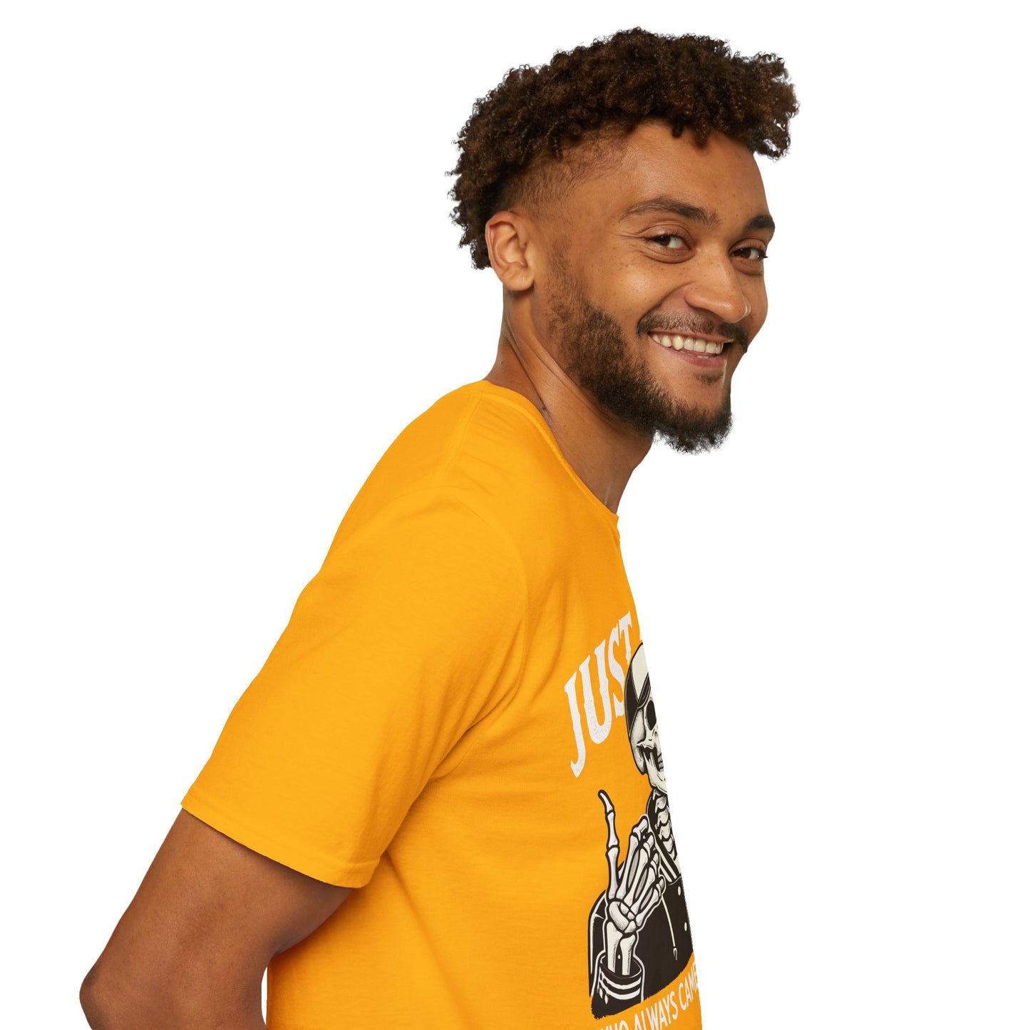 Just a Dad Skeleton T-Shirt – Funny Halloween Tee & Unique Dad Joke Apparel