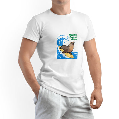 West Coast Graphic Print Cotton T-Shirt – Men’s Classic Fit