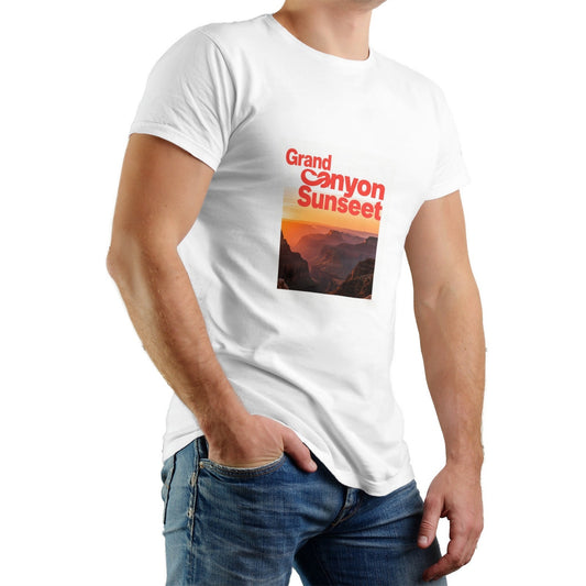 Grand Canyon Graphic Print T-Shirt – Men’s Pure Cotton Classic Tee