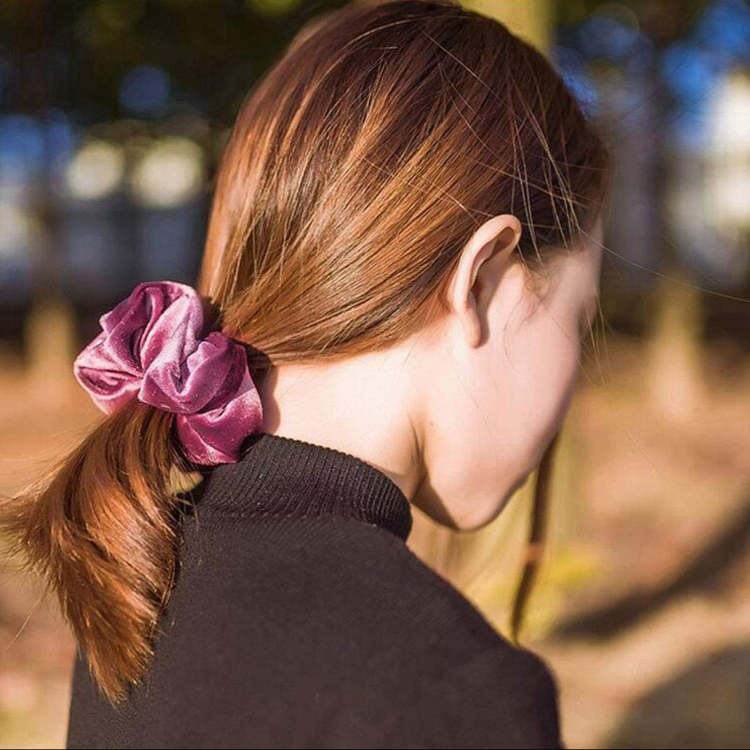 Velvet Elastic Hair Scrunchies