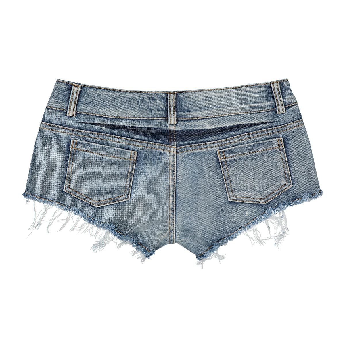 Women’s Low Waist Fashion Denim Shorts – Edgy & Trendy