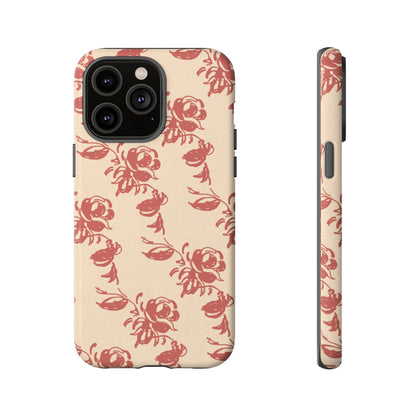 Floral Phone Case – Rose Pattern Tough Mobile Cover & Stylish Tech Accessory