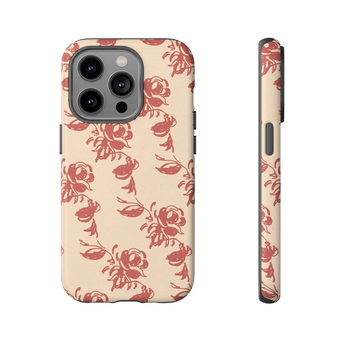 Floral Phone Case – Rose Pattern Tough Mobile Cover & Stylish Tech Accessory