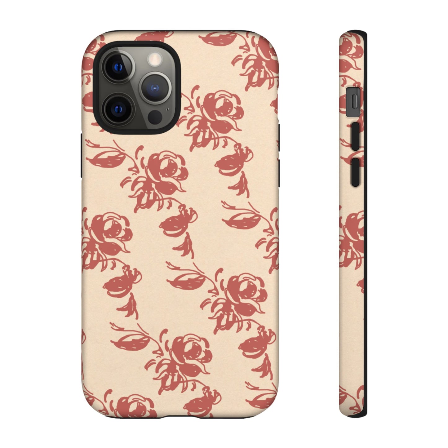 Floral Phone Case – Rose Pattern Tough Mobile Cover & Stylish Tech Accessory