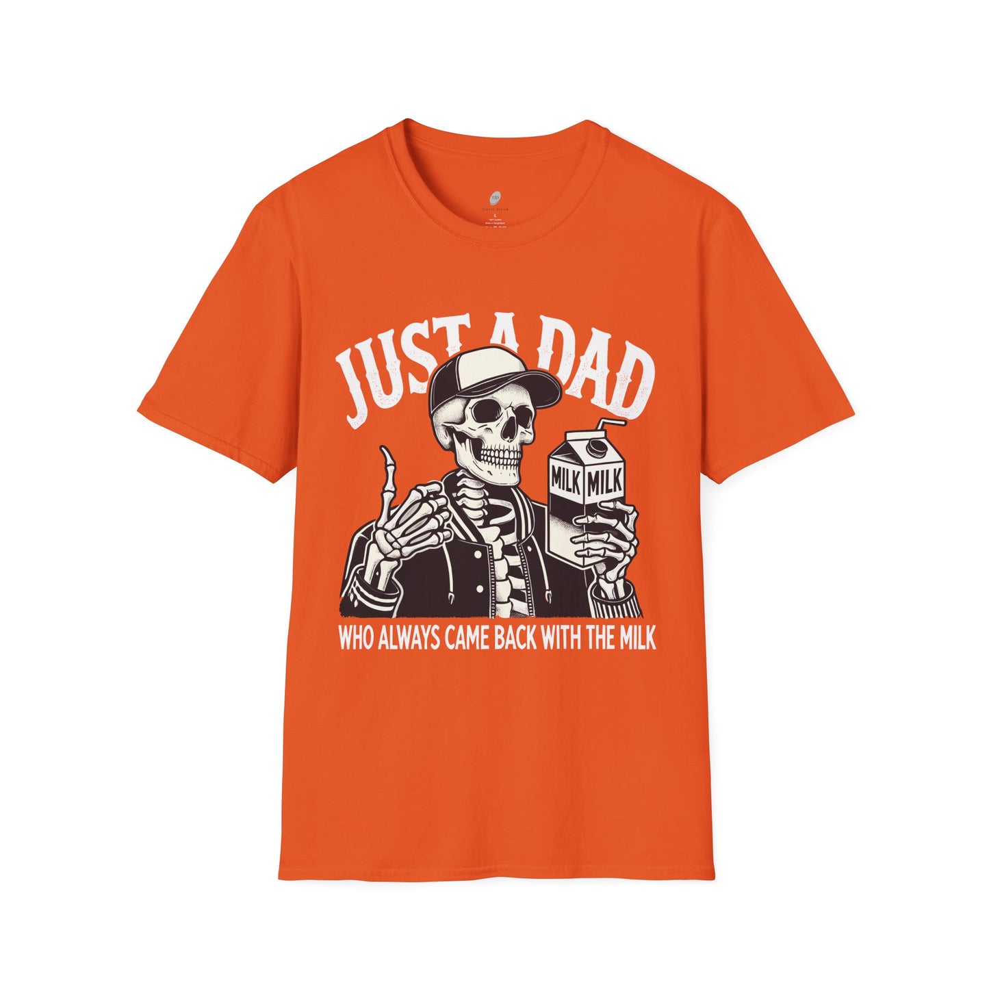 Just a Dad Skeleton T-Shirt – Funny Halloween Tee & Unique Dad Joke Apparel