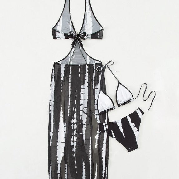 Women’s 3-Piece Bikini Swimsuit Set – Sexy Bikini + Cover-Up