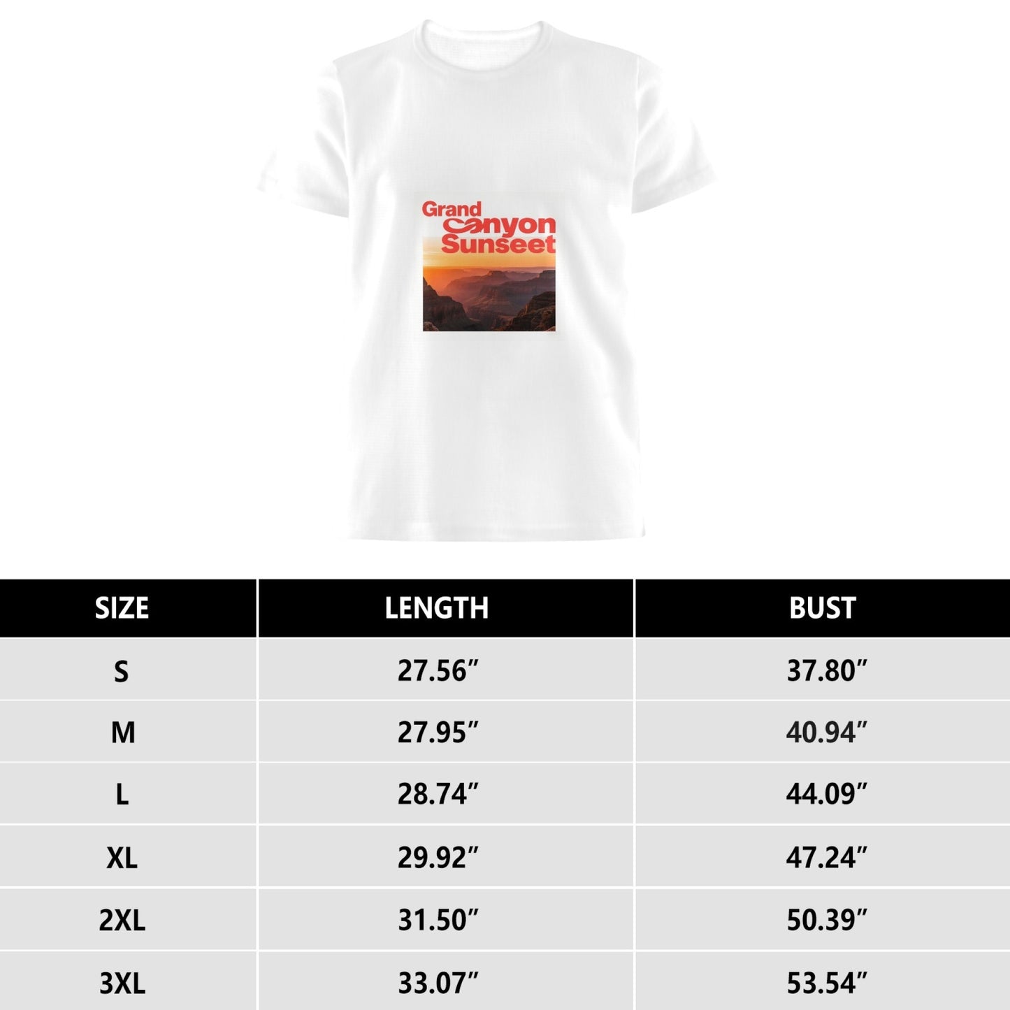 Grand Canyon Graphic Print T-Shirt – Men’s Pure Cotton Classic Tee