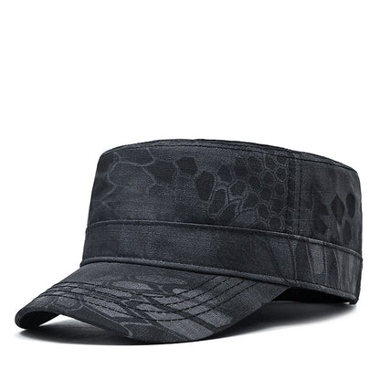 Flat top Python Print Hat