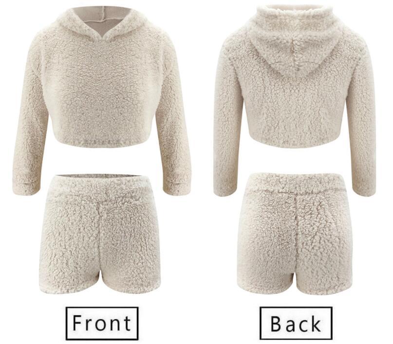 Plush Long Sleeve Two-Piece Lounge Set – Cozy Luxe Collection