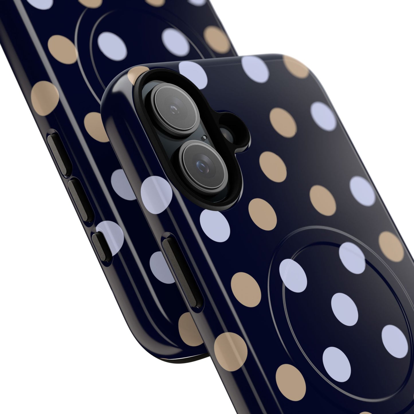 Chic Tough Magnetic Phone Case – Stylish Dot Pattern & Durable Mobile Cover