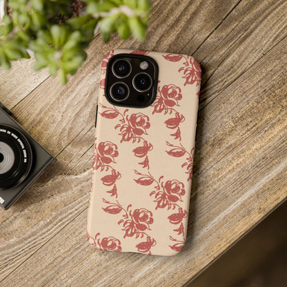 Floral Phone Case – Rose Pattern Tough Mobile Cover & Stylish Tech Accessory