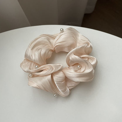 Simple Ruffled Silk Scrunchies