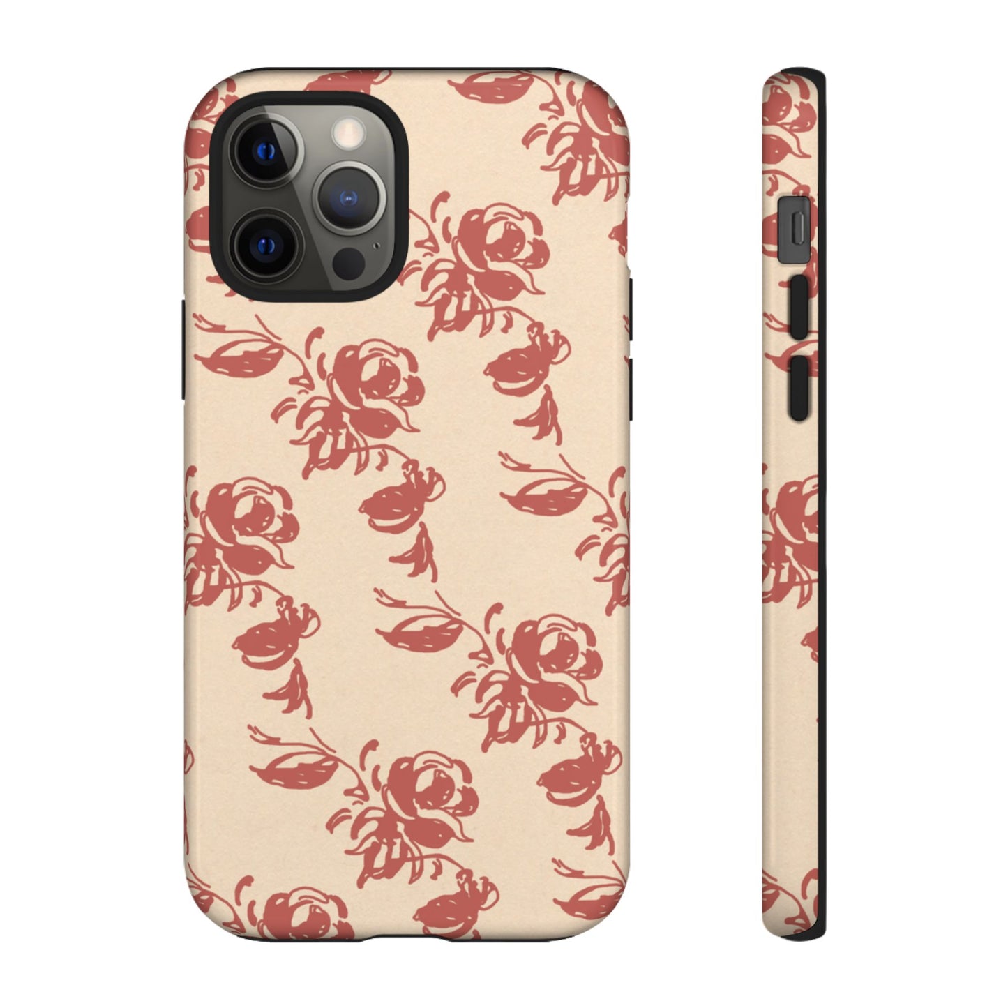 Floral Phone Case – Rose Pattern Tough Mobile Cover & Stylish Tech Accessory