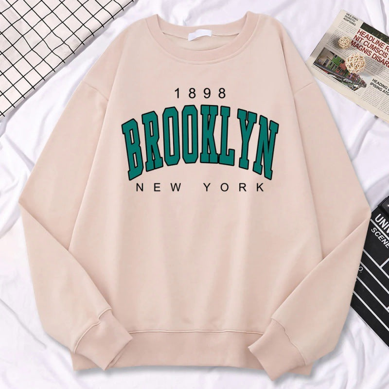 1898 Brooklyn” Women’s Sweatshirt – Autumn Streetwear
