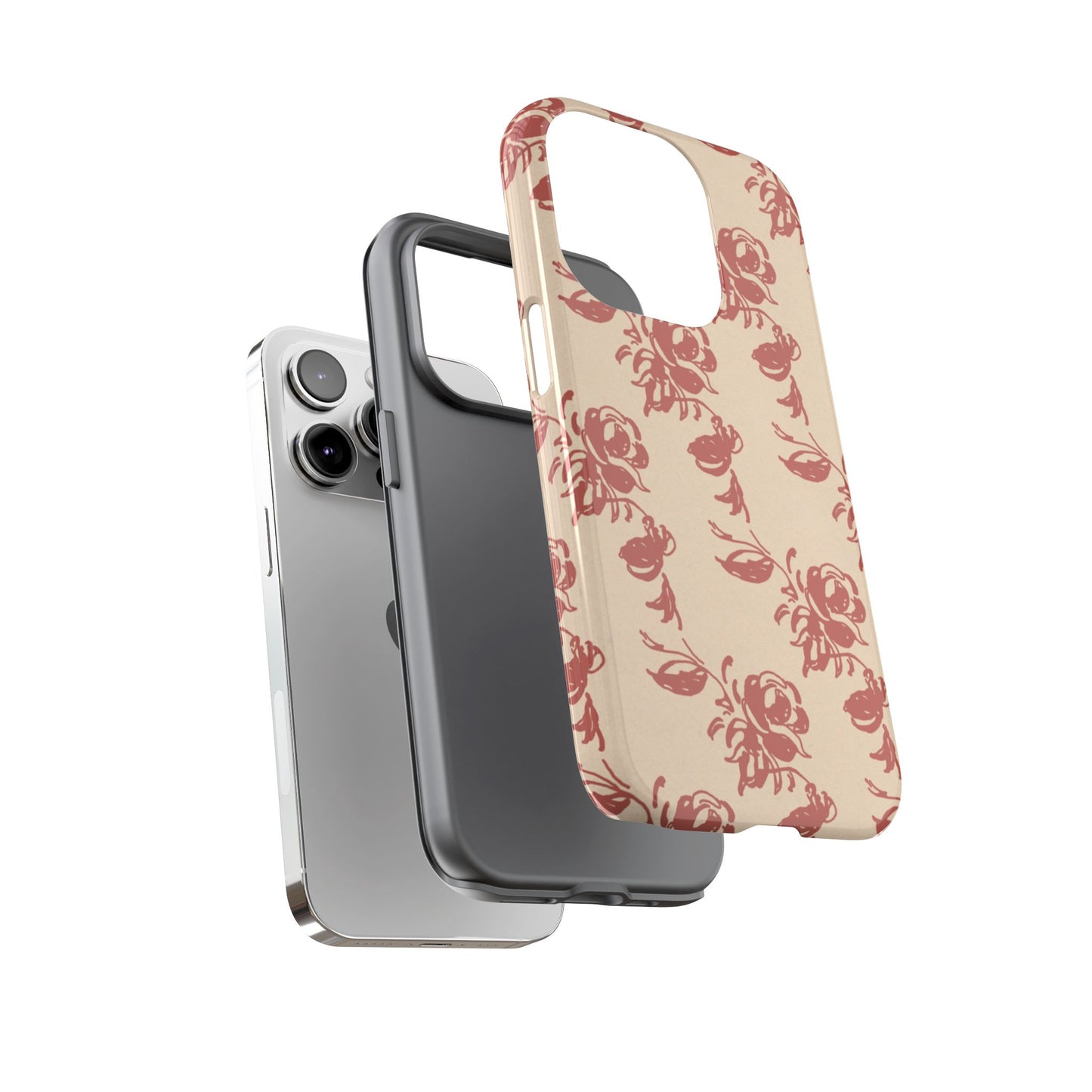 Floral Phone Case – Rose Pattern Tough Mobile Cover & Stylish Tech Accessory
