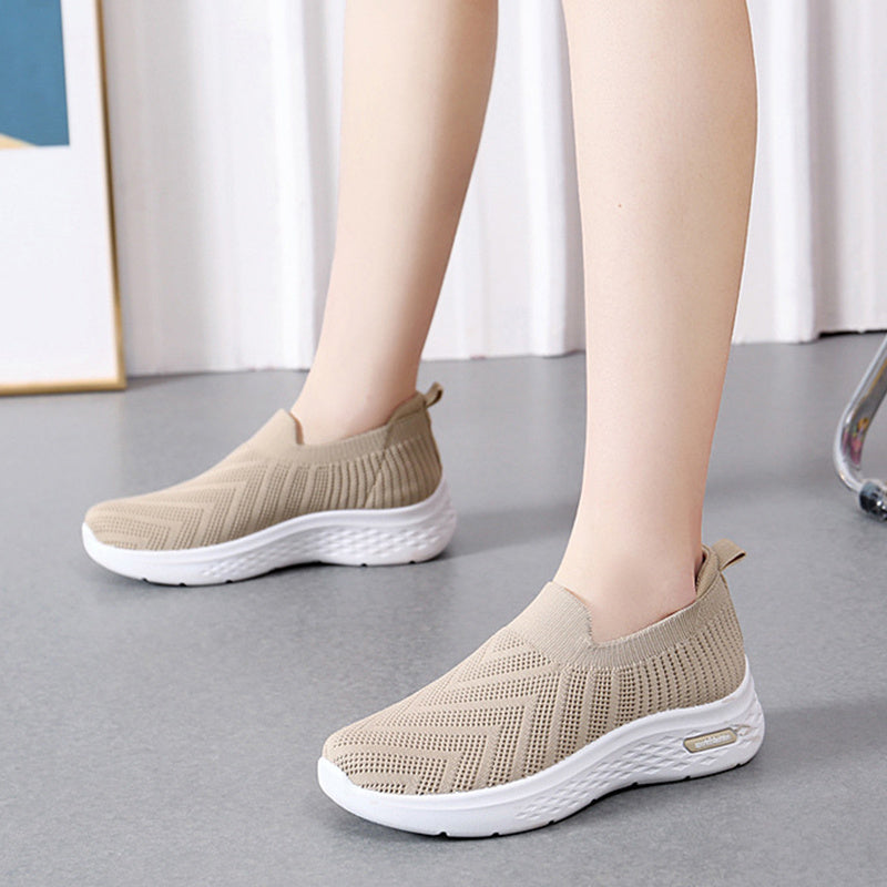 Slip-On Mesh Sock Sneakers – Casual Soft Sole Walking Shoes for Women