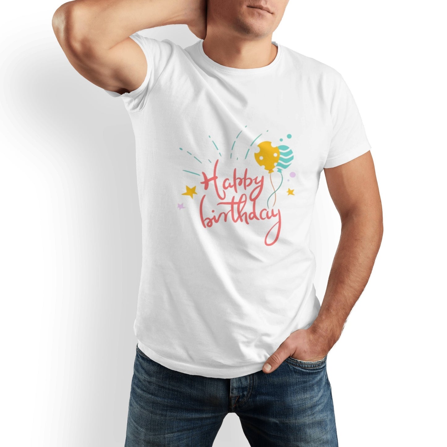 Men’s Classic Fit Birthday Shirt – Casual Round Neck Gift Tee