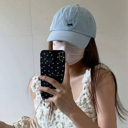 Embroidered Fox Baseball Hat