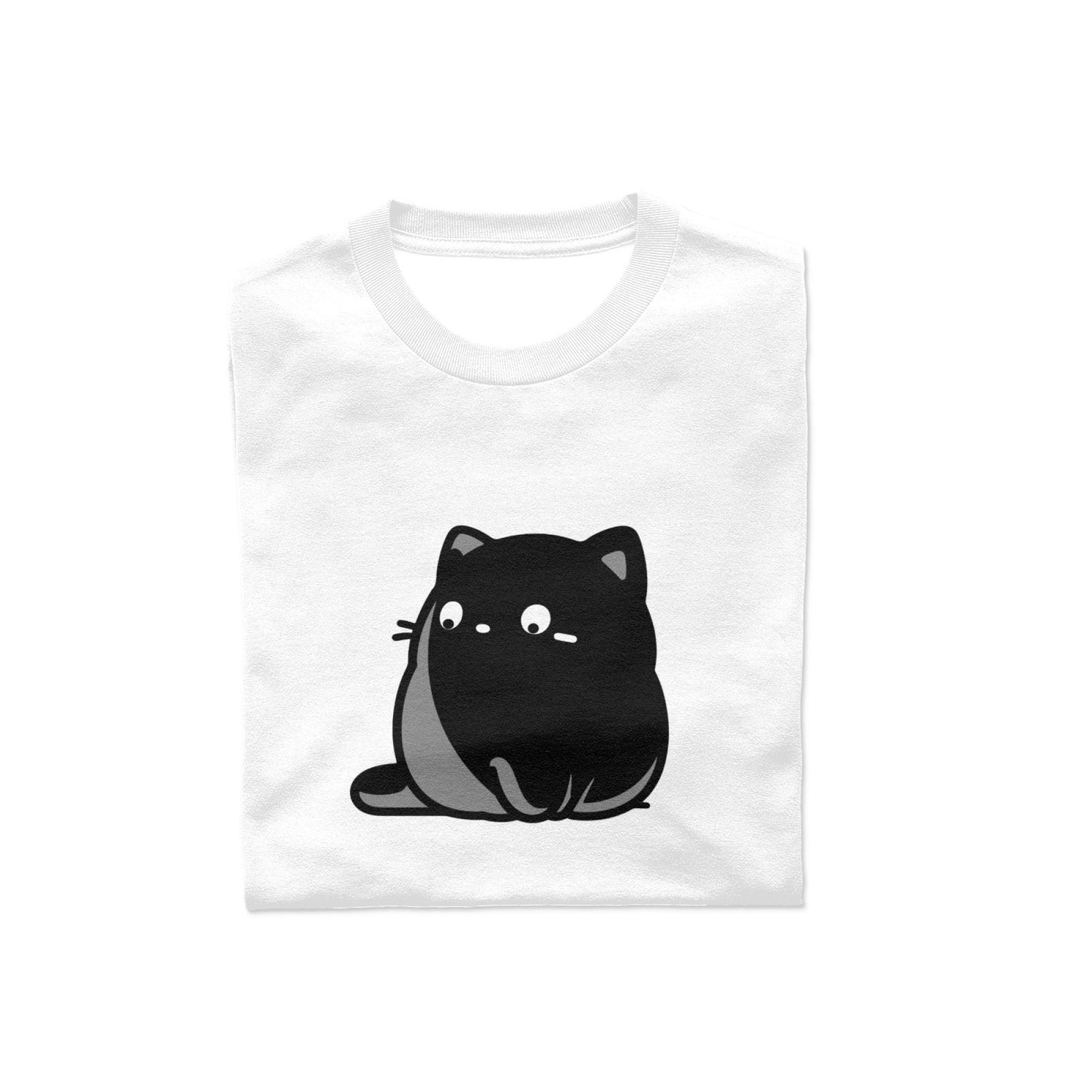 Fat Cat Men’s Cotton T-Shirt – Casual Round Neck, Classic Fit