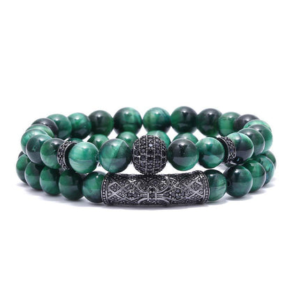 Handcrafted Tiger Eye Beaded Bracelet – Men's Energy Stone Accessory