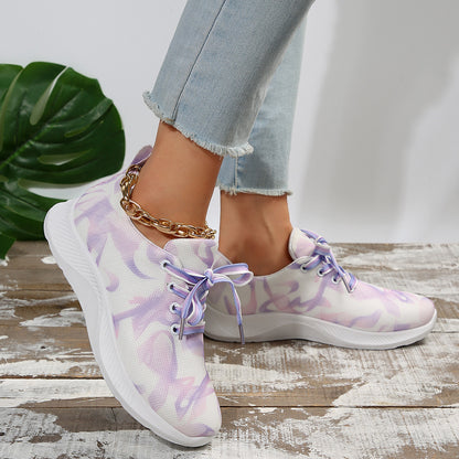 Color Block Low-Top Sneakers –Women’s Casual Streetwear Shoes