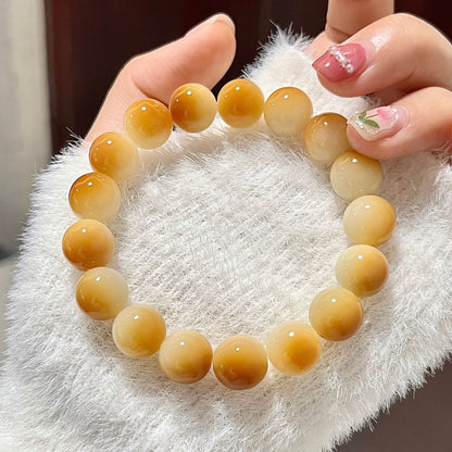 Pliable Temperament Bodhi Bracelet – Round Beads for Calm & Clarity