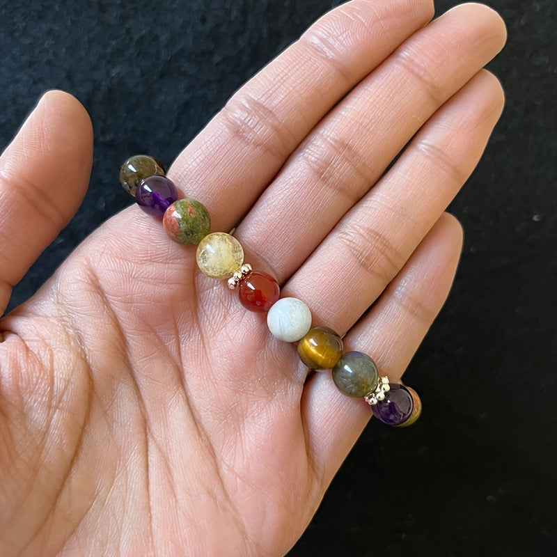 Handmade Colored Stone & Opal Bead Bracelet – Spiritual & Stylish