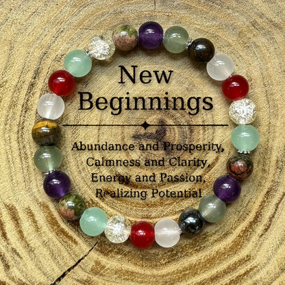 Handmade Colored Stone & Opal Bead Bracelet – Spiritual & Stylish