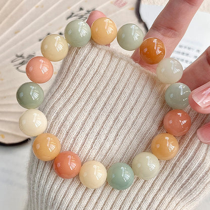 Pliable Temperament Bodhi Bracelet – Round Beads for Calm & Clarity