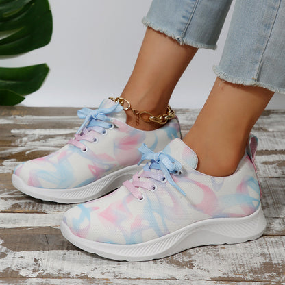 Color Block Low-Top Sneakers –Women’s Casual Streetwear Shoes