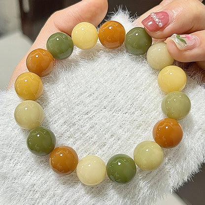 Pliable Temperament Bodhi Bracelet – Round Beads for Calm & Clarity