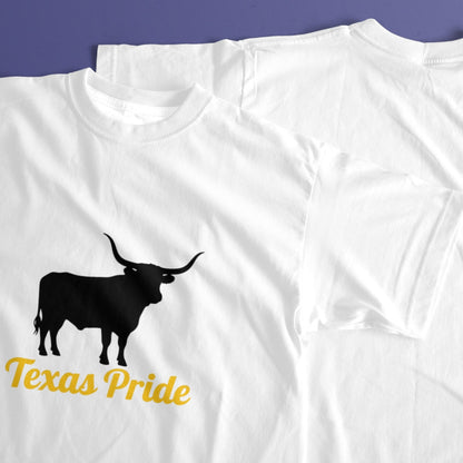 White Bullfighting Print Men’s Cotton T-Shirt – Summer Casual Fit