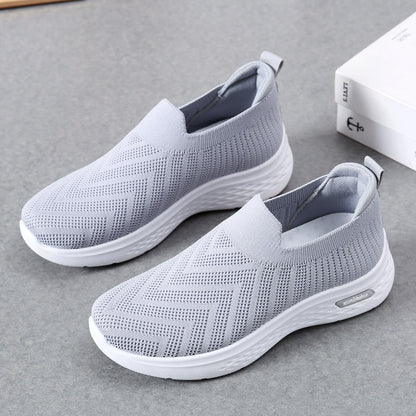 Slip-On Mesh Sock Sneakers – Casual Soft Sole Walking Shoes for Women