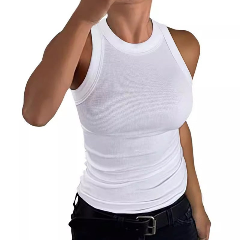 Crew Neck Slim-fit Tank Top