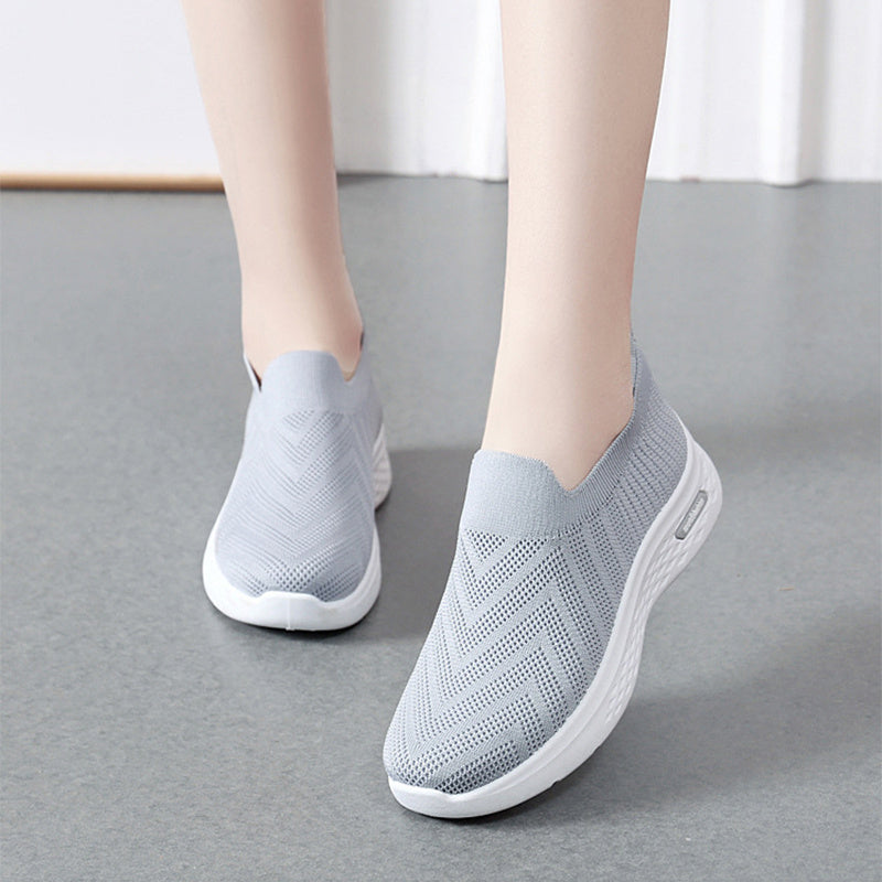 Slip-On Mesh Sock Sneakers – Casual Soft Sole Walking Shoes for Women