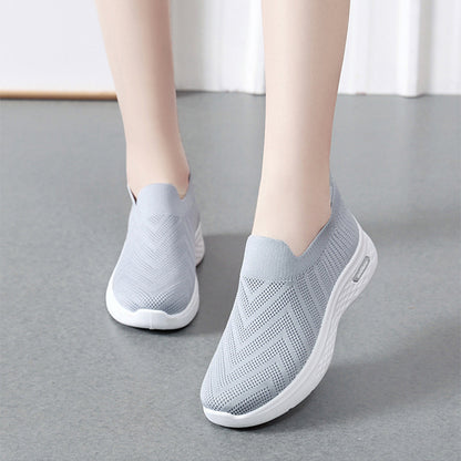 Slip-On Mesh Sock Sneakers – Casual Soft Sole Walking Shoes for Women