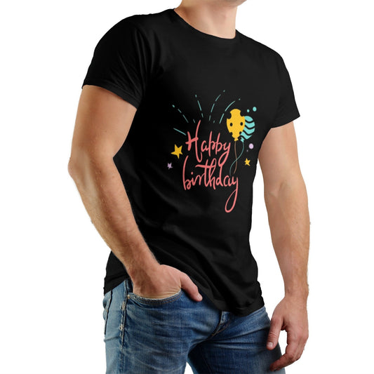 Men’s Classic Fit Birthday Shirt – Casual Round Neck Gift Tee