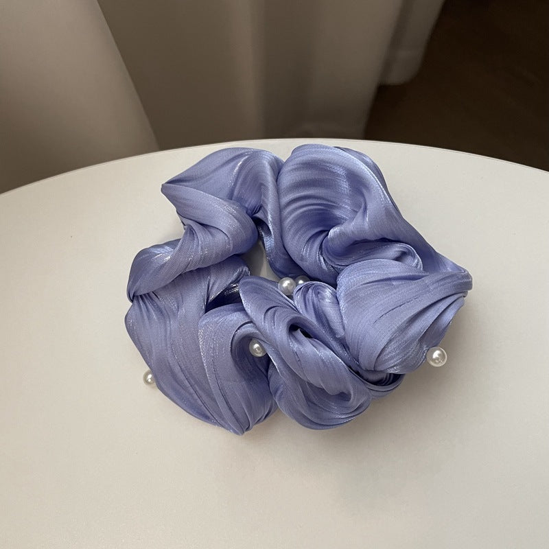 Simple Ruffled Silk Scrunchies