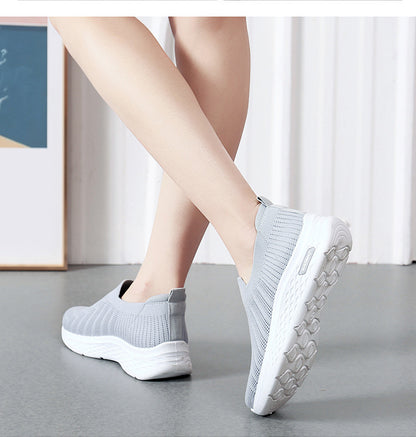Slip-On Mesh Sock Sneakers – Casual Soft Sole Walking Shoes for Women