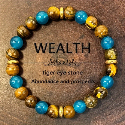 Tiger’s Eye Crystal Bracelet – Prosperity, Peace & Protection