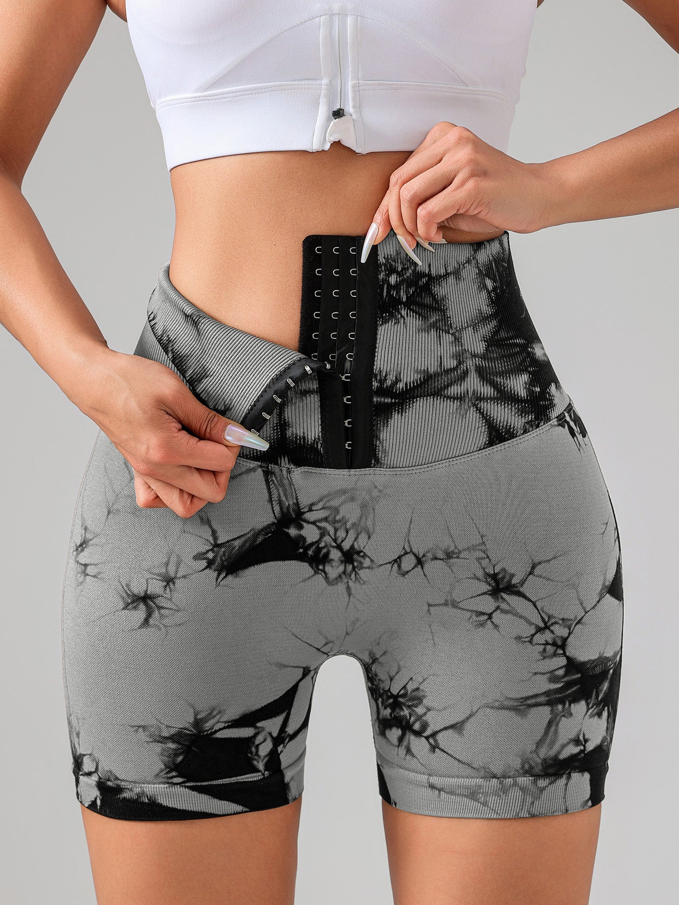 Women’s High-Waist Tie-Dye Butt-Lift Sports Shorts – Summer Yoga, Running, and Everyday Fitness Wear