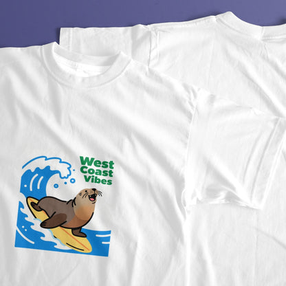 West Coast Graphic Print Cotton T-Shirt – Men’s Classic Fit