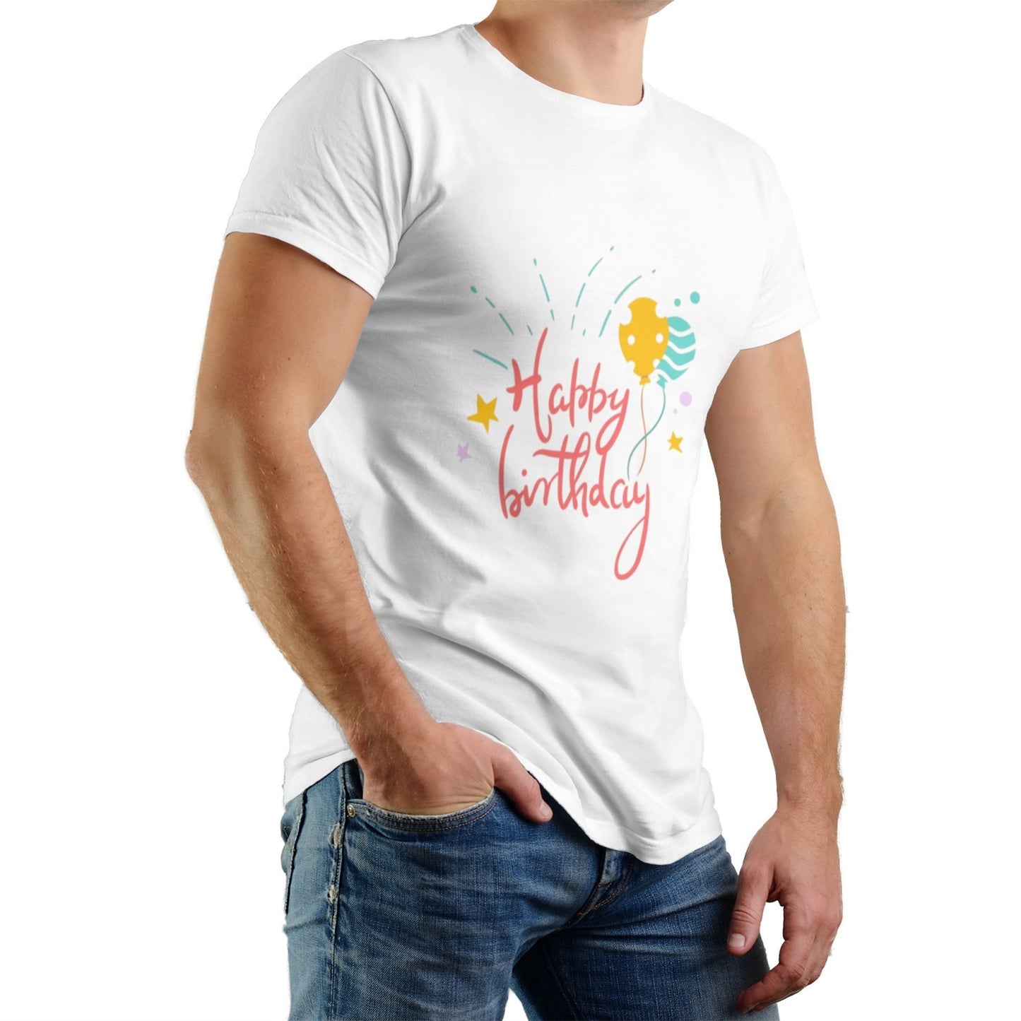 Men’s Classic Fit Birthday Shirt – Casual Round Neck Gift Tee
