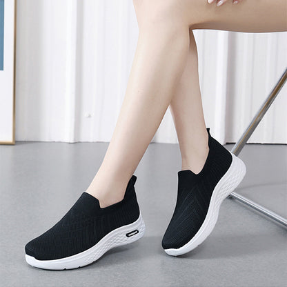 Slip-On Mesh Sock Sneakers – Casual Soft Sole Walking Shoes for Women